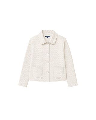 CABLE BUTTON FRONT JACKET