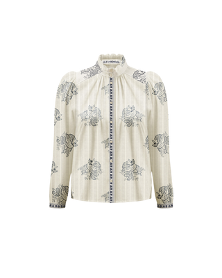 ARTEMIS INDIGO GRAPEVINE SHIRT