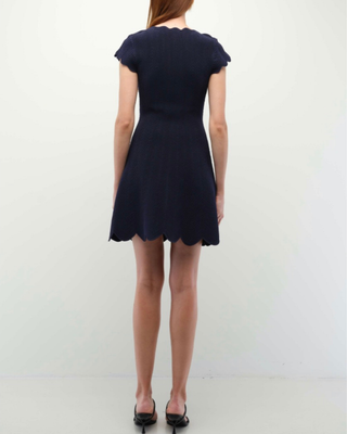 EVALYNN WAVY KNIT MINI DRESS