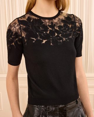 ELLA S/S LACE TOP