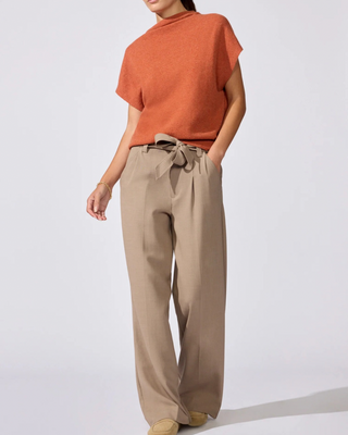 MORTEN FUNNEL NECK CASHMERE TOP