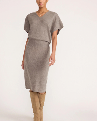 OPHI VEE CASHMERE DRESS