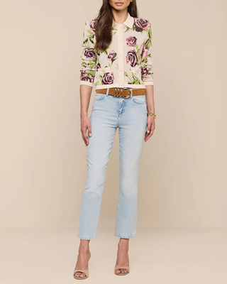 OSIRIS JACQUARD COLLARED CARDIGAN