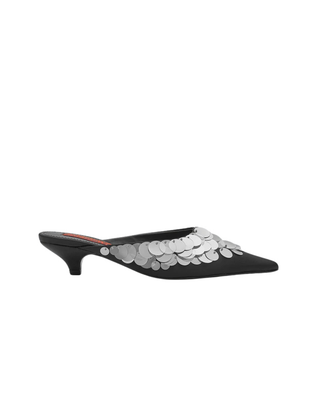 SEQUIN ARROW MULE