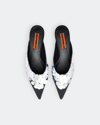 SEQUIN ARROW MULE