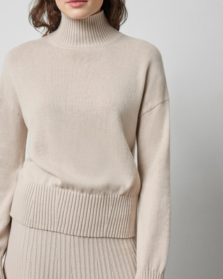 RELAXED MOCK TURTLENECK SWEATER