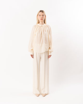 MATTE ANVERS SATIN SMOKING PANTS