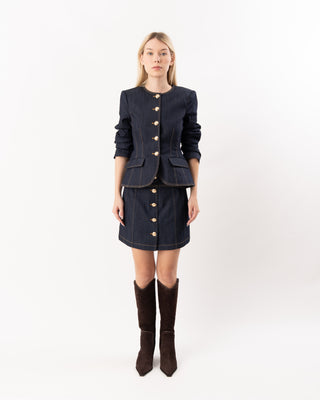 DENIM SCRUNCHED CHRIS JACKET