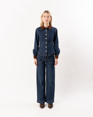 SUEDE COMBO AUTUMN TOP