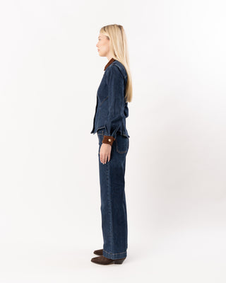 SUEDE COMBO AUTUMN TOP