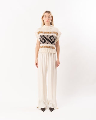 MATTE ANVERS SATIN SMOKING PANTS