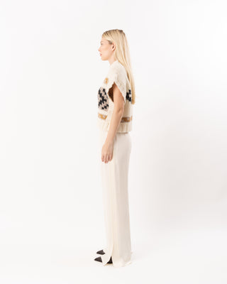 MATTE ANVERS SATIN SMOKING PANTS