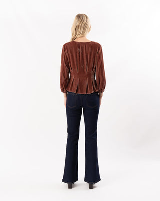 ELIDA VELVET BLOUSE