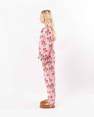 POINSETTIAS LONG SLEEVE PAJAMA PANTS SET
