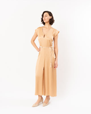 ENVERS SATIN SHINY KAFTAN DRESS