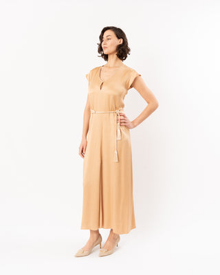ENVERS SATIN SHINY KAFTAN DRESS