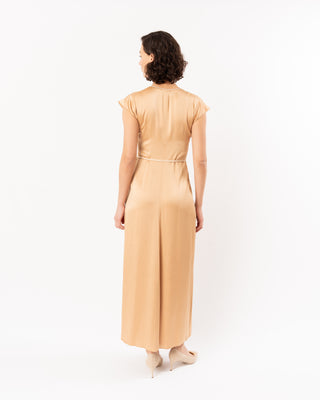 ENVERS SATIN SHINY KAFTAN DRESS