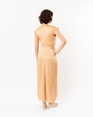 ENVERS SATIN SHINY KAFTAN DRESS