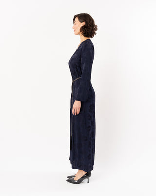 BOUQUET JACQUARD LONG SLEEVE DRESS