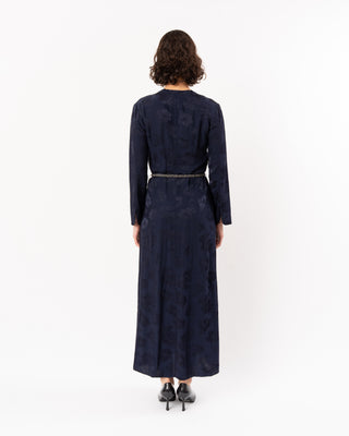 BOUQUET JACQUARD LONG SLEEVE DRESS
