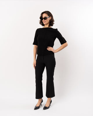 OPEN S/S BOATNECK TOP