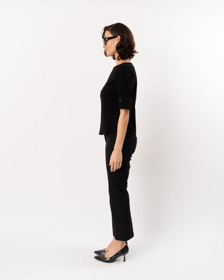 OPEN S/S BOATNECK TOP