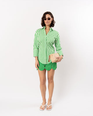 LOCH POPLIN BUTTON-UP SHIRT