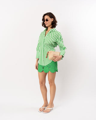 LOCH POPLIN BUTTON-UP SHIRT