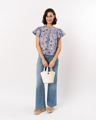 PERLINE S/S COTTON BLOUSE