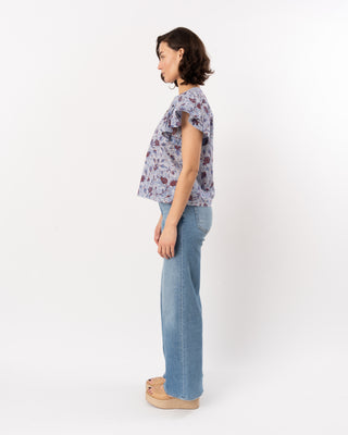 PERLINE S/S COTTON BLOUSE