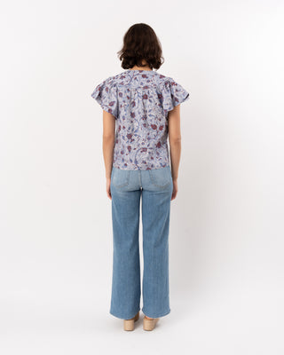 PERLINE S/S COTTON BLOUSE