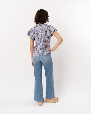 PERLINE S/S COTTON BLOUSE