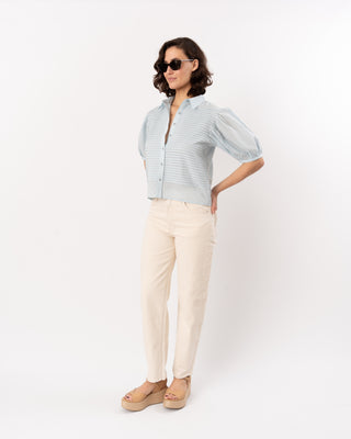 CORDELIA S/S BUTTON UP TOP