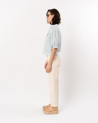 CORDELIA S/S BUTTON UP TOP