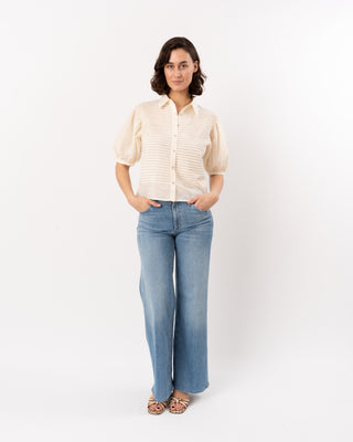 CORDELIA S/S BUTTON UP TOP