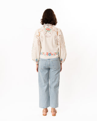 ASTRID EMBROIDERY L/SLV BLOUSE