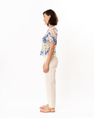 CORINE S/S SILK TOP