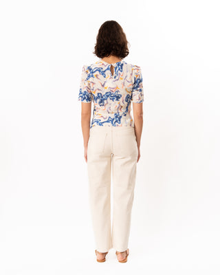 CORINE S/S SILK TOP