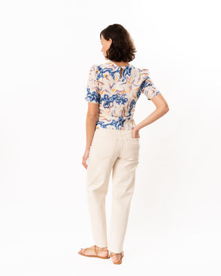 CORINE S/S SILK TOP