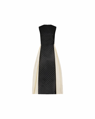 POLKA DOT JACQUARD ALEXIS DRESS