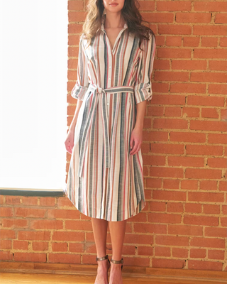 CLARA MIDI SHIRTDRESS