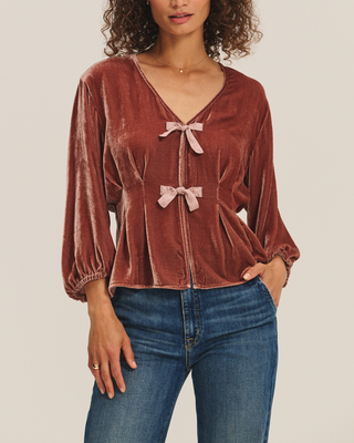 ELIDA VELVET BLOUSE