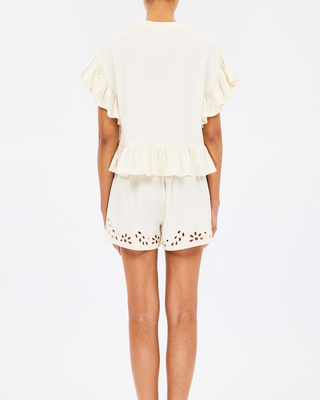 MARIANA S/S PEPLUM TOP