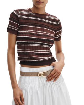 KARINA STRIPE SHORT SLEEVE