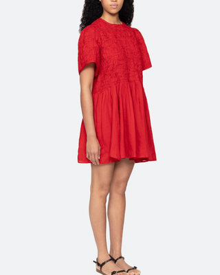 IMOGEN SOLID S/SLV DRESS