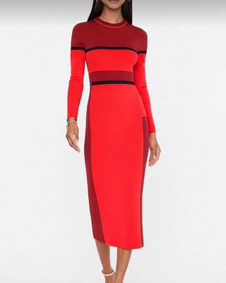 SHOHONA LONG SLEEVE MIDI DRESS