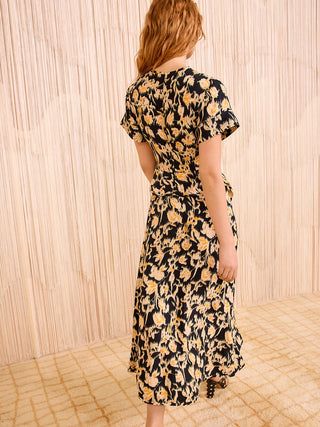 NADYA SHORT SLEEVE MIDI DRESS