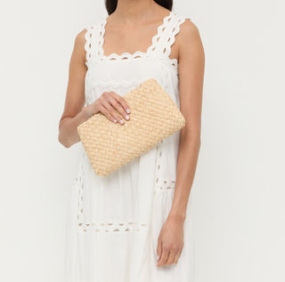 AVIVA WOVEN CLUTCH