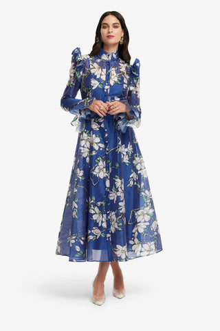 KATRINA BUTTERFLY SLEEVE MIDI DRESS