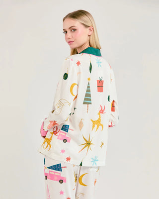 MOD HOLIDAY LONG SLEEVE PAJAMA PANTS SET